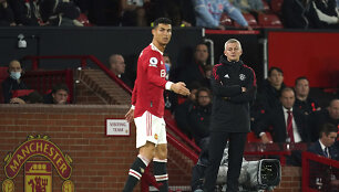 Cristiano Ronaldo ir Ole Gunnaras Solskjaeras