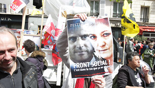 Dalis kairiųjų E.Macroną ir M.Le Pen laiko vienodai blogais kandidatais