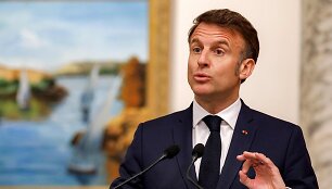 Emmanuelis Macronas / LUDOVIC MARIN / AFP
