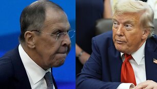 Sergejus Lavrovas ir Donaldas Trumpas