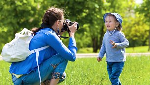 Fotografuojamas vaikas