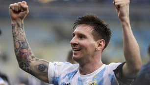 Lionelis Messi su Argentinos rinktine triumfavo „Copa America“ turnyre.