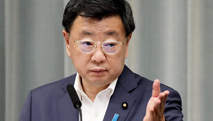 Japonijos ministrų kabineto vyriausiasis sekretorius Hirokazu Matsuno