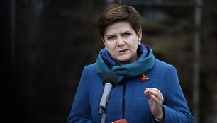 Kandidatė į Lenkijos premjeres – PiS atstovė Beata Szydlo