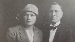 1927 m. Teofilė Didžiulytė &ndash; Gricevičienė ir  Juozas Gricevičius