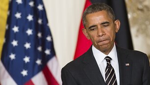 Barackas Obama spaudos konferencijoje