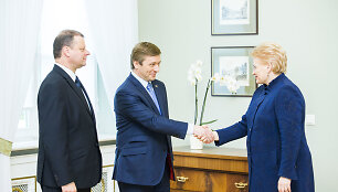 Saulius Skvernelis, Ramūnas Karbauskis ir Dalia Grybauskaitė