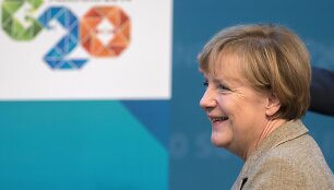 Angela Merkel &bdquo;G &ndash; 20&rdquo; valstybių vir&scaron;ūnių susitikime
