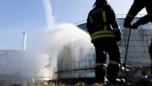 Vilniaus termofikacinėje elektrinėje vyko pratybos – imituotas gaisras