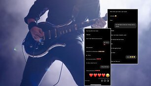Gitaristas (asociatyvi nuotrauka), muzikanto susira&scaron;inėjimai su merginomis