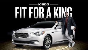 LeBronas Jamesas ir &bdquo;Kia K900&ldquo;