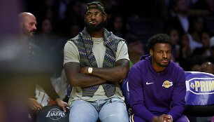 LeBronas Jamesas ir sūnus Bronny Jamesas