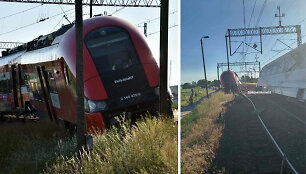 Lenkijoje susidūrė du traukiniai