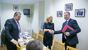 Rita Tama&scaron;unienė ir Saulius Skvernelis