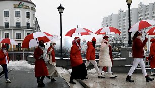 Protestuotojai Minske