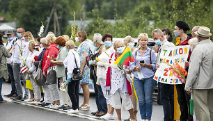 „Laisvės kelio“ dalyviai renkasi į sektorius nuo Katedros aikštės iki Medininkų memorialo