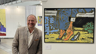 TSEKH galerijos vadovas Oleksandras Ščeluščenka meno mugėje &bdquo;ArtVilnius'21&ldquo;