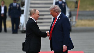 Putinas ir Trumpas susitiko Aliaskoje