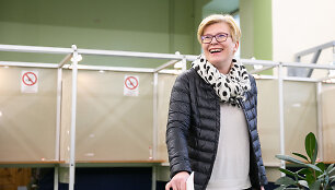 Ingrida &Scaron;imonytė balsavo Prezidento rinkimuose