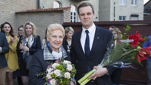 Gabrielius Landsbergis ir Irena Degutienė