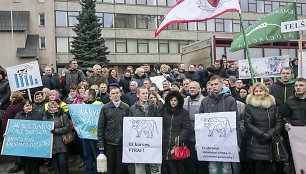 Pienininkų protesto akcija