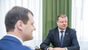 Gintautas Paluckas ir Saulius Skvernelis