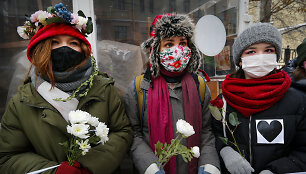 Moterų solidarumo grandinė Maskvoje