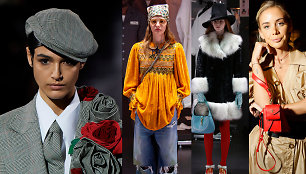 „Dolce & Gabbana“, „Gucci“ ir „Tod's“ kolekcijų modeliai