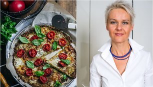 Nida Degutienė ir jos kepta brokolių pica „Margarita“