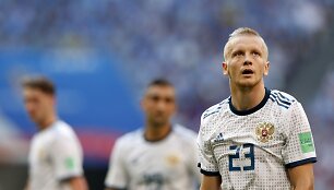 Pasaulio čempionato A grupės mačas: Urugvajus &ndash; Rusija.