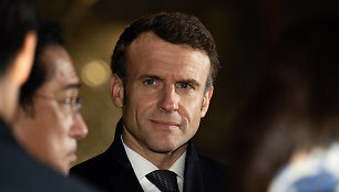 Prancūzijos prezidentas Emmanuelis Macronas