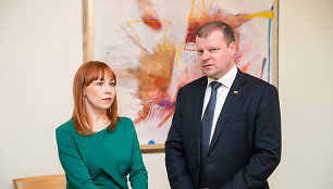 Jurgita Petrauskienė ir Saulius Skvernelis