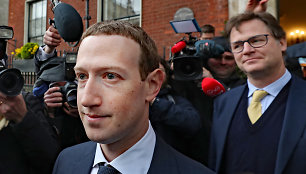 Markas Zuckerbergas ir Nickas Cleggas