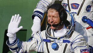 Britų astronautas Timas Peake'as i&scaron;skrenda į TKD