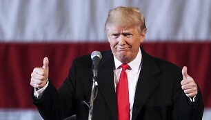 Donaldo Trumpo agitacinis renginys Niujorke