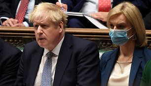 Borisas Johnsonas ir Liz Truss