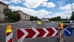 &Scaron;viesoforas Karialiaus Mindaugo ir Maironio gatvių sankryžoje