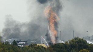 Sprogimas BASF gamykloje Vokietijoje