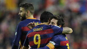 Lionelis Messi ir Luisas Suarezas