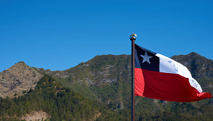 Čilės vėliava plėvesuoja saloje