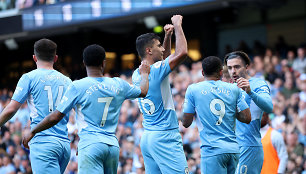 „Manchester City“ žengė dar vieną žingsnį link „Premier“ lygos čempionų titulo