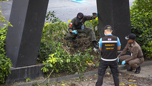 Policijos tyrėjai vieno sprogimo vietoje