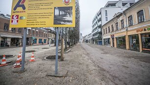 Rekonstruojama Laisvės alėja Kaune