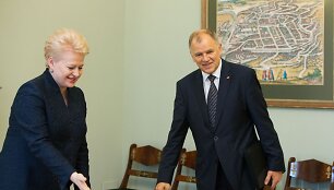 Prezidentė susitiko su Vyteniu Andriukaičiu