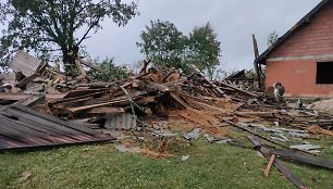 Viesulo padariniai Lenkijoje, Lodzės vaivadijoje