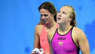 Julija Jefimova ir Rūta Meilutytė