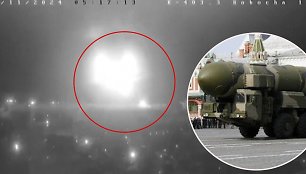 Rusijos balistinės raketos ataka Dnipre