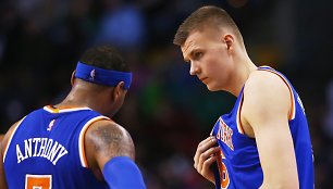 Carmelo Anthony ir Kristapas Porzingis