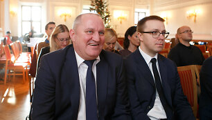 Virginijus &Scaron;e&scaron;kus ir Paulius Motiejūnas