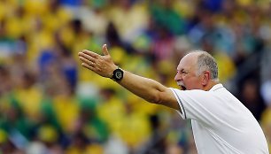 Brazilijos futbolo rinktinės treneris Luizas Felipe Scolari